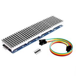 MAX7219 LED Dot Matrix 4 In 1 Display with 5P Line Module image 1