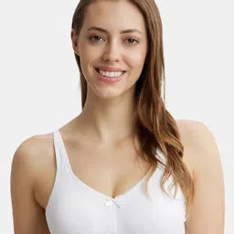 Jockey Wirefree Non Padded Cotton Full Coverage Solid Moulded Everyday Bra-FE41-15