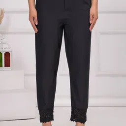 Nayo Women Cotton Regular Fit Relaxed Trousers-image-94