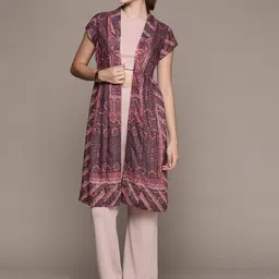 aarke Ritu Kumar Women Printed Longline Shrug-45