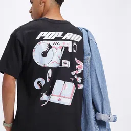 glitchez Casual Canvas Printed Oversize T-shirt-image-73