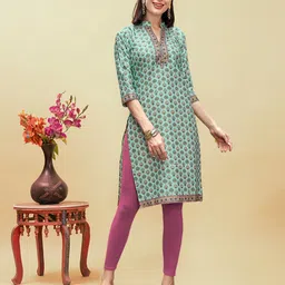 Anouk Printed Pure Cotton Knee Length Kurta-picture-39