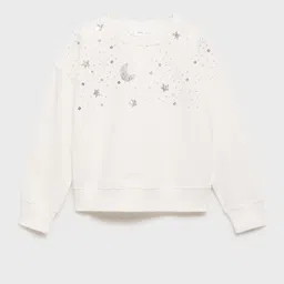 Mango Kids Girls Pure Cotton Sweatshirt With Sequined Detail-image-20