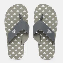 ADIDAS Men Brand Logo Print Thong Flip-Flops-image-86