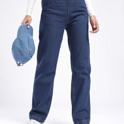 glitchez Women Elasticated Waist Straight Fit Jeans-picture-17