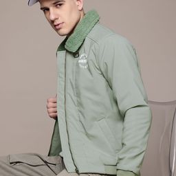The Roadster Lifestyle Co. Bomber Jacket with Faux Fur Collar-picture-44