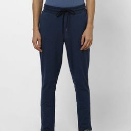 Jack & Jones Men Navy Blue Solid Lounge Pants 2123307011-image-72
