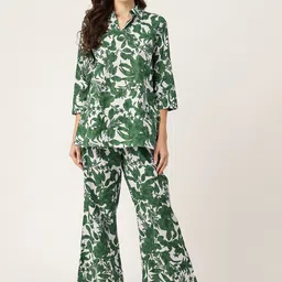ETC Floral Printed Pure Cotton Night Suit-image-62