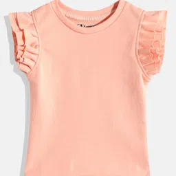 Eteenz Kids Girls Flutter Sleeve Top-image-71