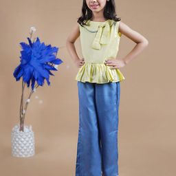 Little Llama Girls Top with Trousers-image-38