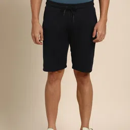 Being Human Men Solid Shorts With Side Typography Details-image-49