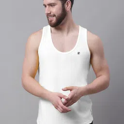 Friskers Round Neck Pure Cotton Skin Friendly Gym Vests-image-80