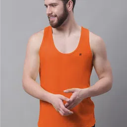 Friskers Round Neck Pure Cotton Skin Friendly Gym Vests-image-28