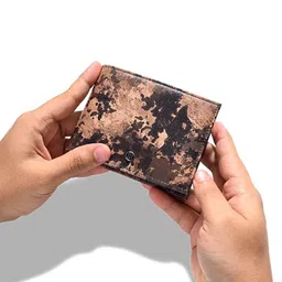 HALDEN Men Printed RFID Leather Two Fold Wallet-32