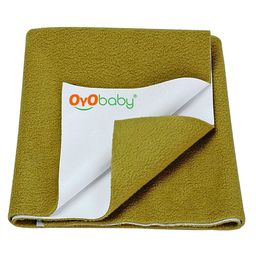 OyO Baby Mustard Yellow Cotton Waterproof Bed Protector-image-57