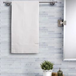 MASPAR Unisex White Solid 240 GSM Medium Bath Towel-image-50