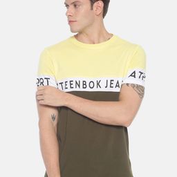 Steenbok Colourblocked Pure Cotton T-shirt-image-81