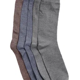Texlon Men Pack of 5 Assorted Calf Length Socks image 2