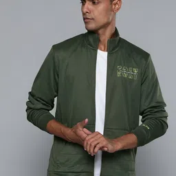 Alcis Men Olive Running Bomber Jacket image 3