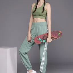 ADIDAS Women Trainicons-3 Stripes Tapered Fit Joggers-picture-12