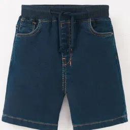 Ed-a-Mamma Kids Blue Solid Shorts-image-72