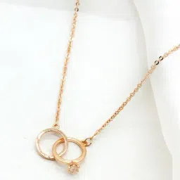 Joker & Witch Simply Elegant Elegant Ring Rose Gold Necklace-image-88