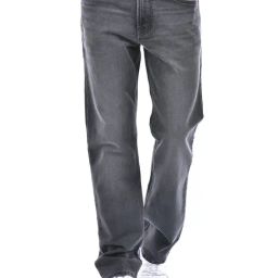 NUMERO UNO Grey Tapered Fit Lightly Washed Jeans-image-96