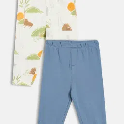 Miniklub Boys White & Blue Regular Fit Knitted Bottom - Pack of 2-picture-18
