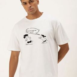Bene Kleed Graphic Printed Drop-Shoulder Sleeves Cotton Oversized T-shirt-picture-30