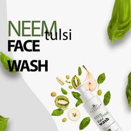 Verdant Natural Care Set of 2 Neem Tulsi Face Wash with Charcoal & Tea Tree - 100 ml each image 4