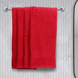 Bianca D'ross Red 100% Cotton 380 GSM Hand Towels - Set of 4-26