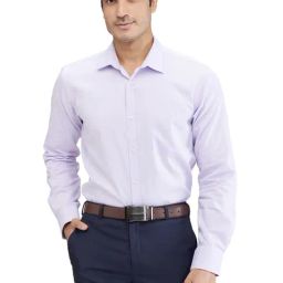 Park Avenue Violet Slim Fit Texture Shirt-picture-32