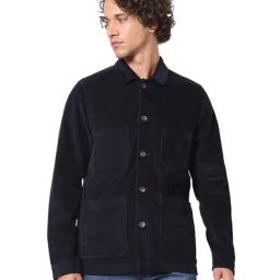celio* Navy Full Sleeves Regular Fit Jacket-image-105