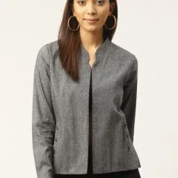 Cottinfab Grey Textured Cotton Jacket-picture-20
