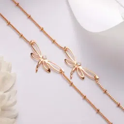 Zavya 92.5 Sterling Silver Flexible Anklets for Women - Set of 2-image-27