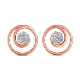 Joyalukkas 18k Gold & Diamond Stud Earrings for Women-picture-13