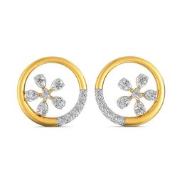 Joyalukkas 18k Gold & Diamond Stud Earrings for Women-picture-8