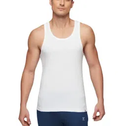 XYXX White Regular Fit Vest-image-61