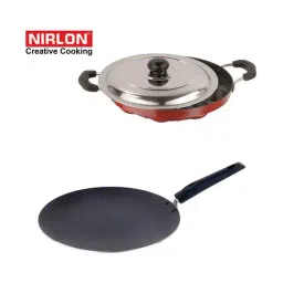 Nirlon Red Aluminium Tawa and Pan Combo Set of 2-picture-15