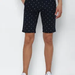 Allen Solly Navy Slim Fit Shorts-picture-47