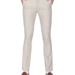 Arrow New York Beige Slim Fit Trousers-image-29