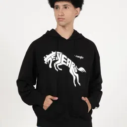 Wrangler Black Full Sleeves Hooded Sweatshirt-picture-11