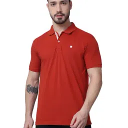 Cantabil Rust Regular Fit Polo T-Shirt-picture-4