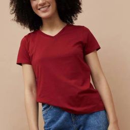 Fame Forever By Lifestyle Red Cotton Regular Fit T-Shirt-picture-16