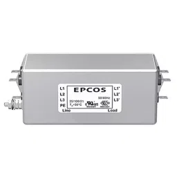 Epcos B84143A*166 Series Chassis Mount EMC Filter 20 Amp Current Rating 3 Phase 300/520 V AC 133 mm Length, B84143A0020A166-7