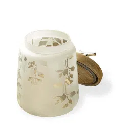 ellementry Twiggy Frosted Transparent Glass Jar with Lid (500 ml) - Set of 1 image 3
