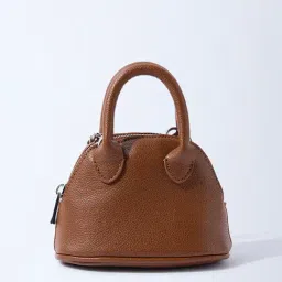 Westside Brown Textured Chain-Detailed Mini Sling Bag-picture-23