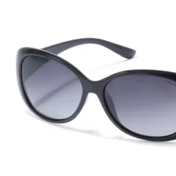 Polaroid 217290 Grey Polarized Bug Eye Sunglasses image 2