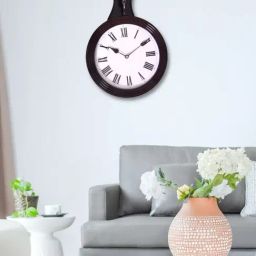 CHRONIKLE Square Rosewood Brown Wood Wall Clock-image-91