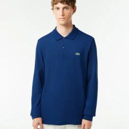 Lacoste Navy Cotton Classic Fit Polo T-Shirt-image-84